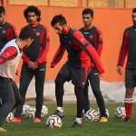 تشویق ستاره پرسپولیس در امارات/ مسئولان باشگاه الامارات در تمرین