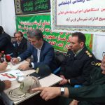 میز خدمت به مناسبت چهل سالگی انقلاب اسلامی در پارس آباد برگزارشد