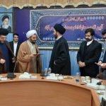 مراسم تودیع و معارفه امام جمعه شهرستان پارس آباد برگزار شد