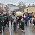 میزبانی پیکر شهدای گمنام در دانش آموزان مدارس شهرستان پارس آباد