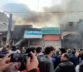 بازار قدیمی پارسآباد طعمه حریق شد