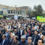 حضور پرشور مردم ولایی پارس‌آبادمغان در راهپیمایی یوم‌الله ۱۳ آبان