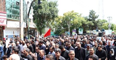 حضور حماسی مردم پارسآباد در آیین سوگواری جاماندگان تشییع پیکر رهبر شهید انقلاب + تصاویر